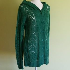 5/$20 Iris Singer wool blend knit cardigan size S
